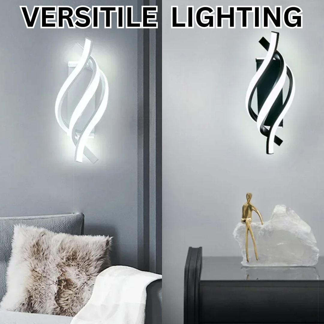 Contemporary Twist Wall Light