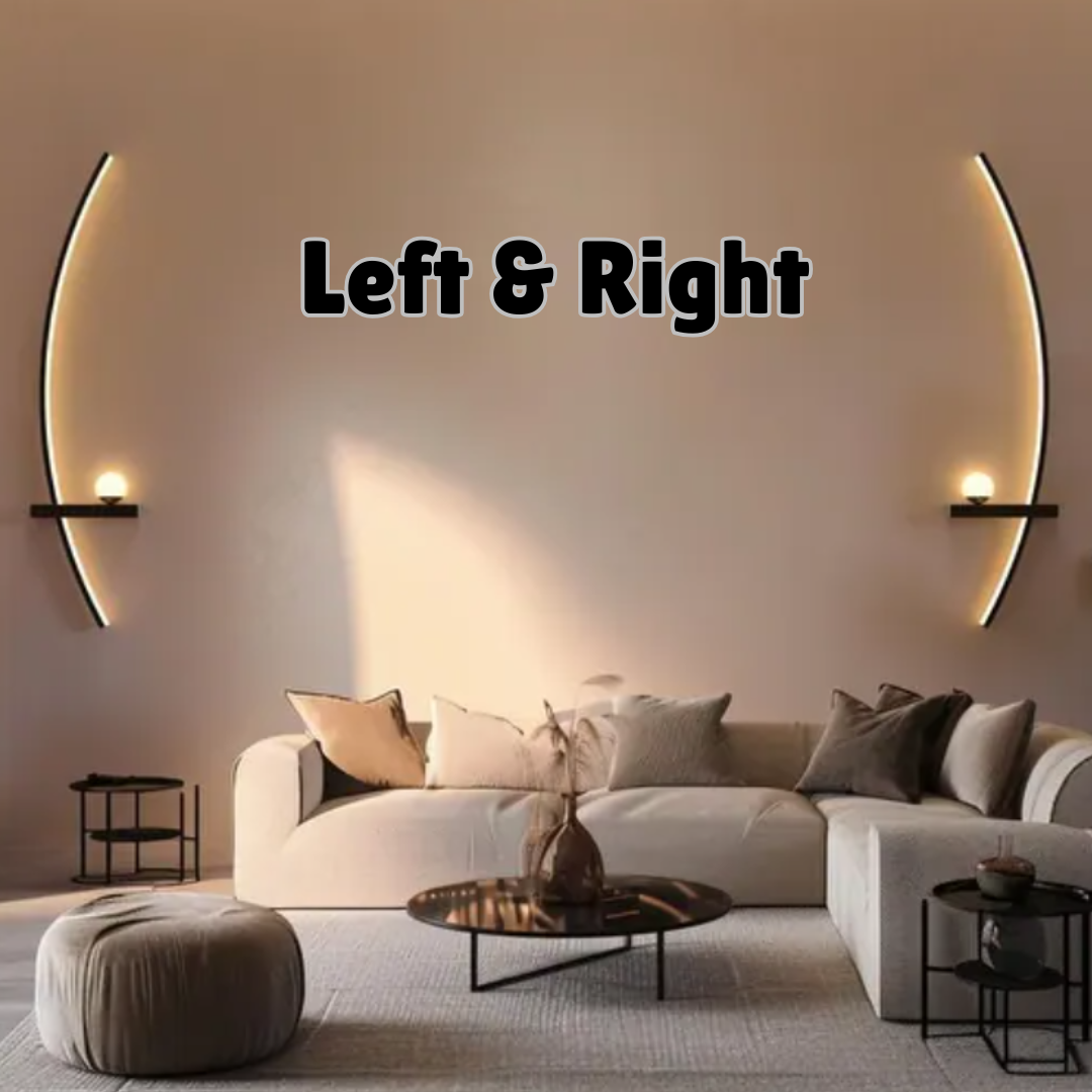 Elegant Arc Wall Light