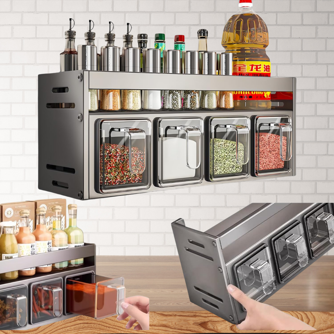 Organised Spice Wall Rack