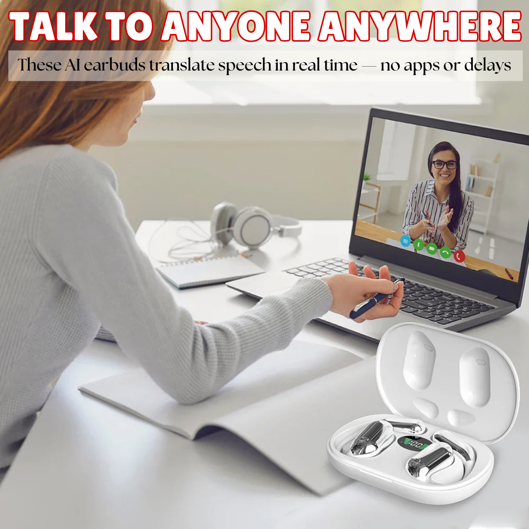 3-in-1 AI Translator Earbuds