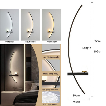 Elegant Arc Wall Light