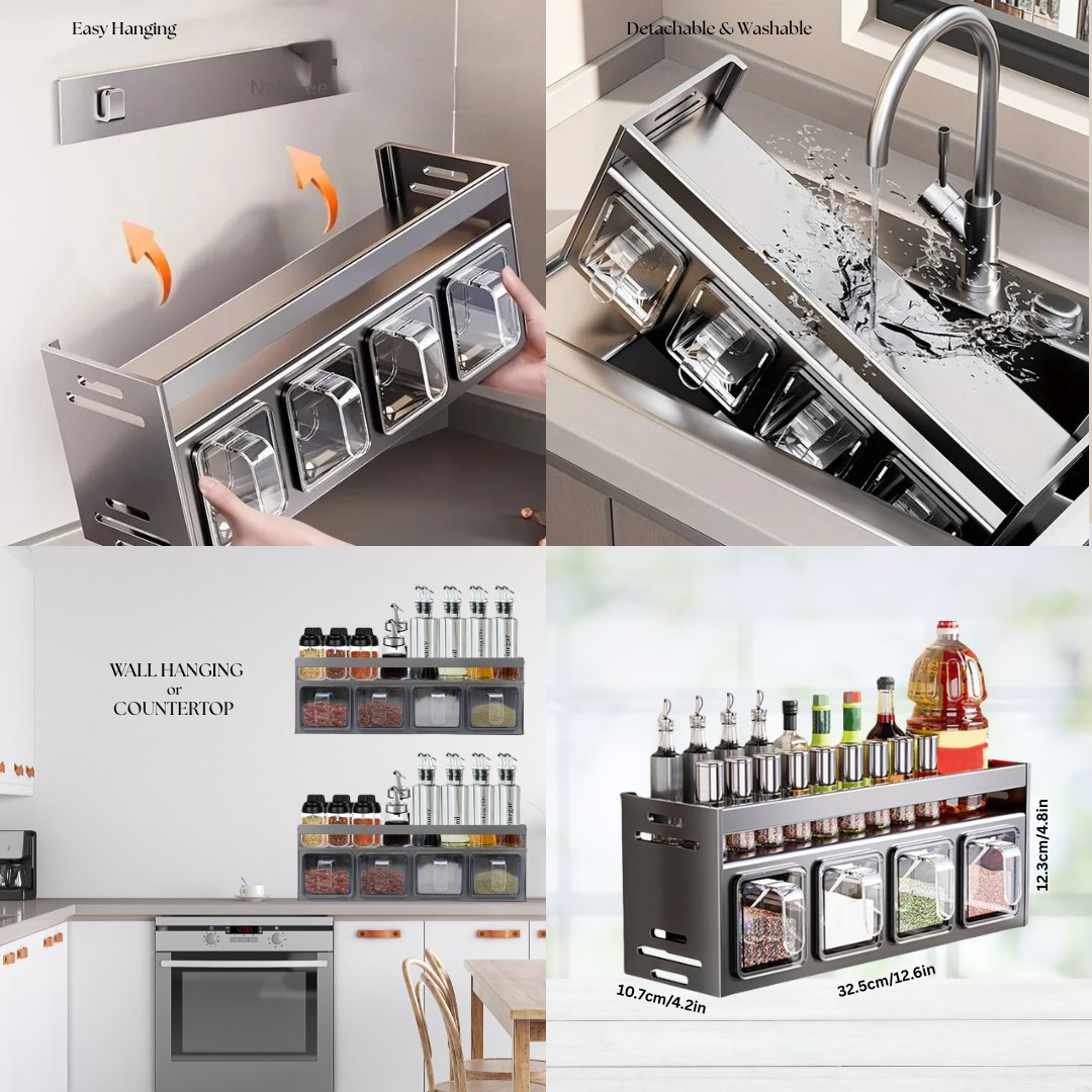 Organised Spice Wall Rack