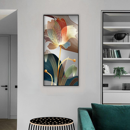 Modern Abstract Flower Canvas Painting (unframed)