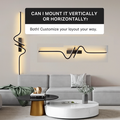 Luminous Curved Wall Light