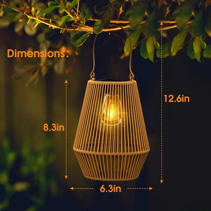 1PCS/2PCS Hand Woven Solar Lamp
