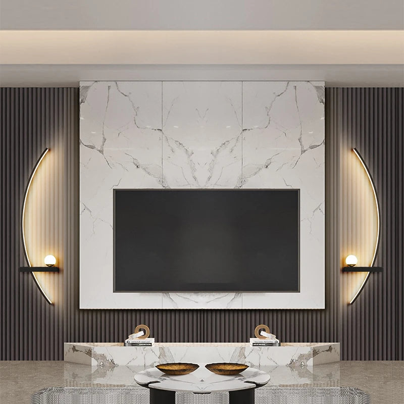 Elegant Arc Wall Light