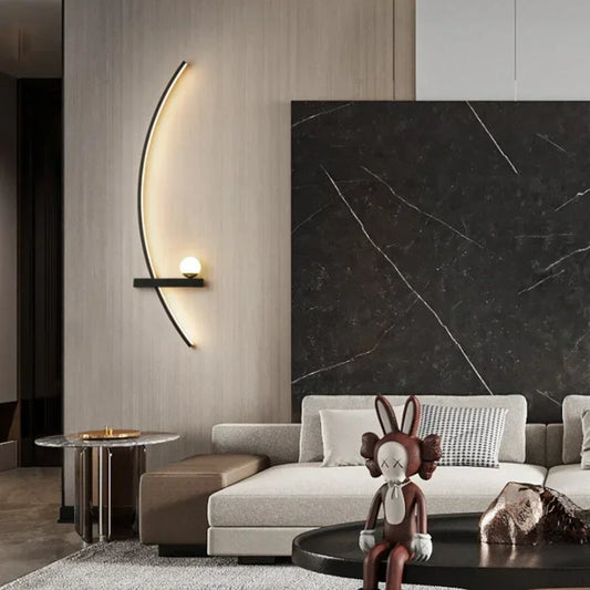 Elegant Arc Wall Light
