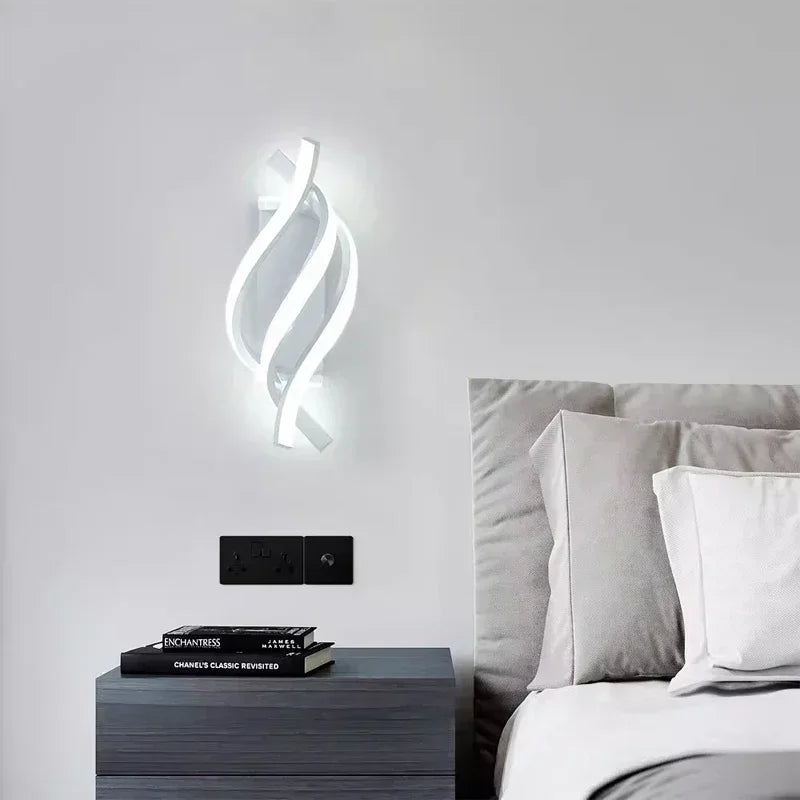 Contemporary Twist Wall Light