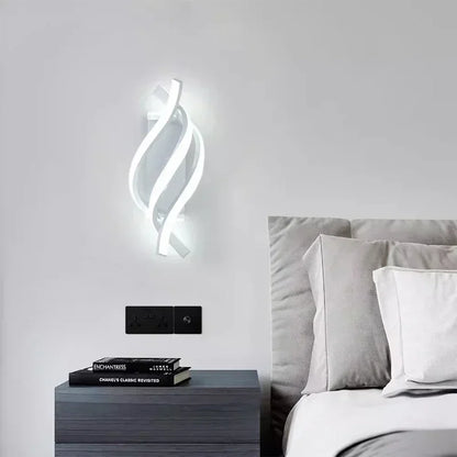 Contemporary Twist Wall Light