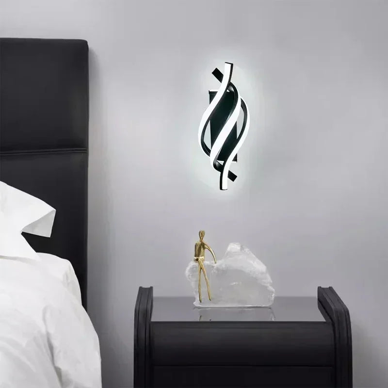 Contemporary Twist Wall Light