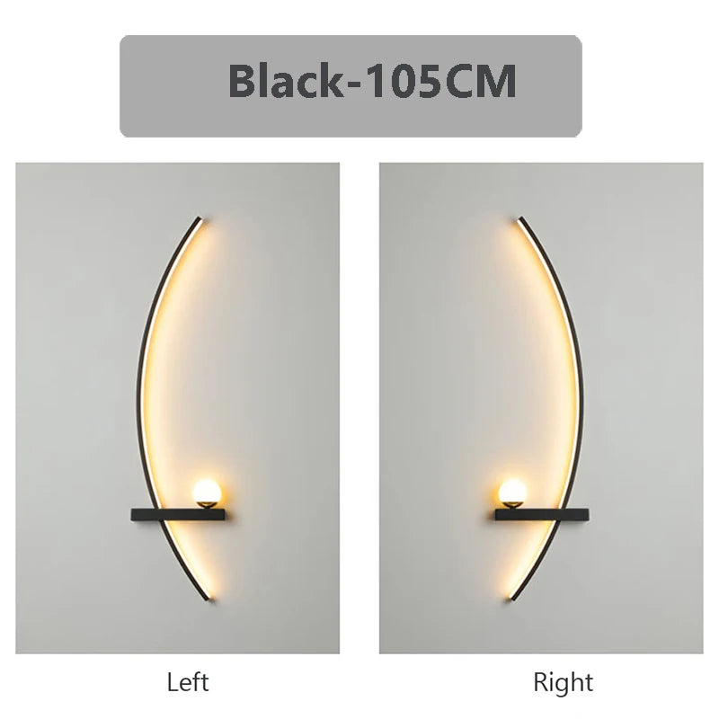 Elegant Arc Wall Light