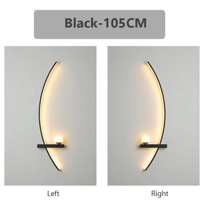 Elegant Arc Wall Light