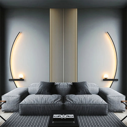 Elegant Arc Wall Light