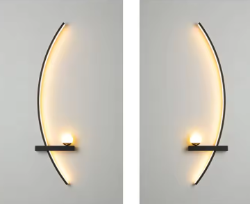 Elegant Arc Wall Light