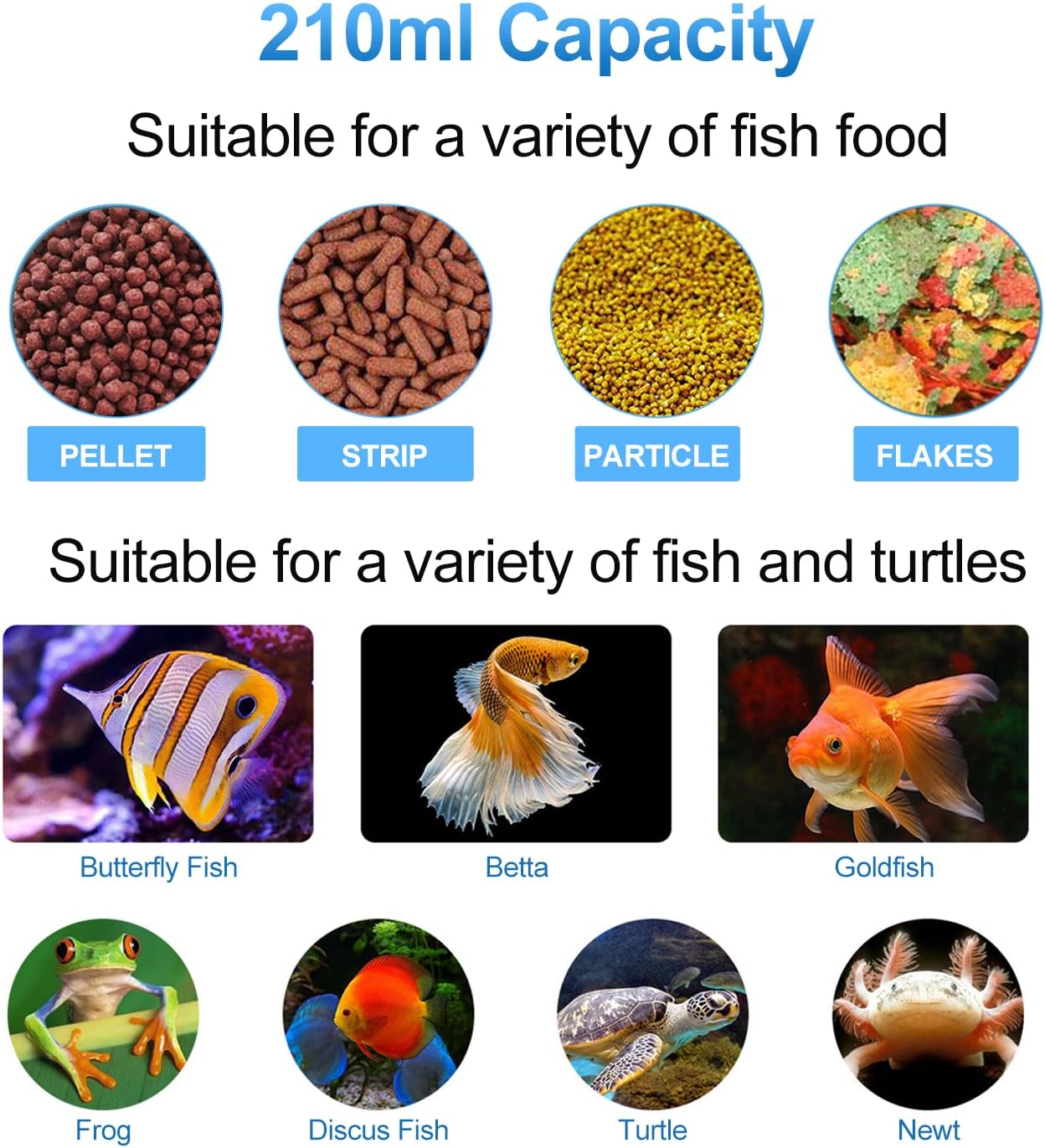 Automatic Fish Feeder 100ml Dispenser