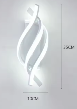 Contemporary Twist Wall Light