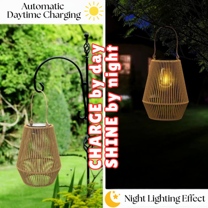 1PCS/2PCS Hand Woven Solar Lamp