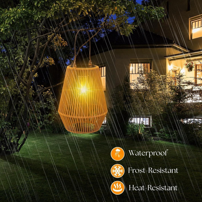 1PCS/2PCS Hand Woven Solar Lamp